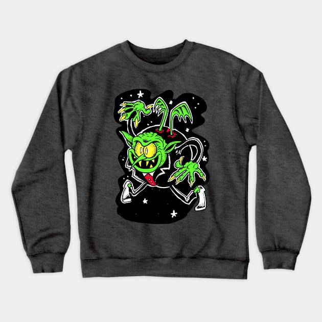 Halloween Creeps Number 1 Crewneck Sweatshirt by PungentBasementArt